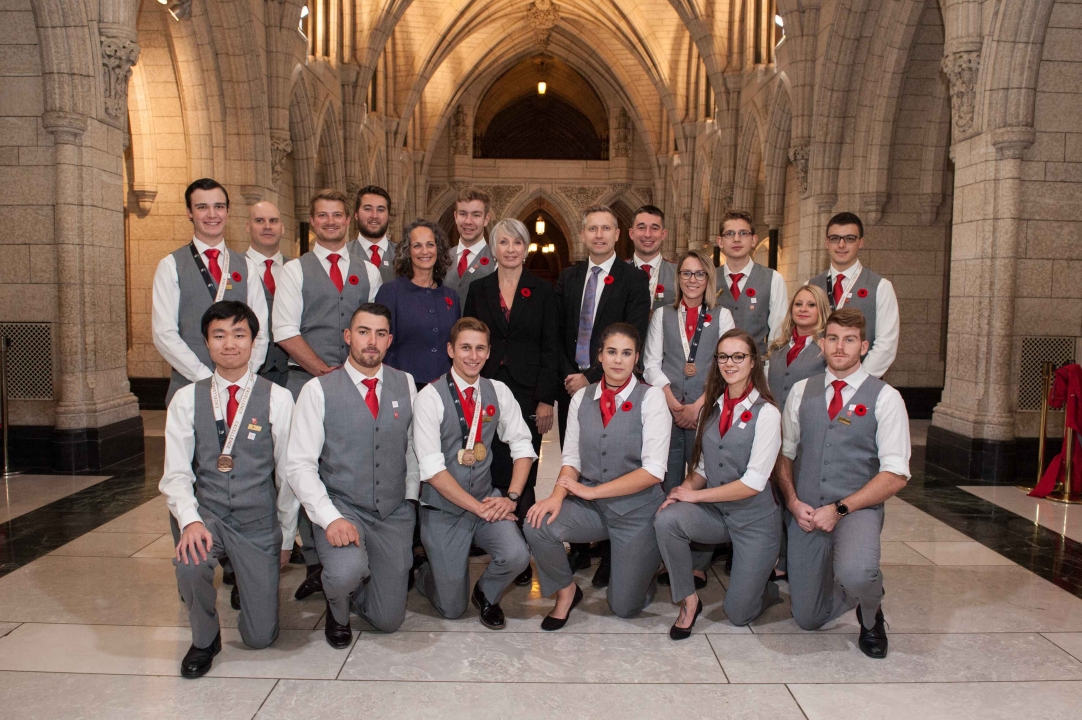 WORLDSKILLS TEAM CANADA 2017 VISITS PARLIAMENT HILL DURING NATIONAL SKILLED TRADES AND TECHNOLOGY WEEK