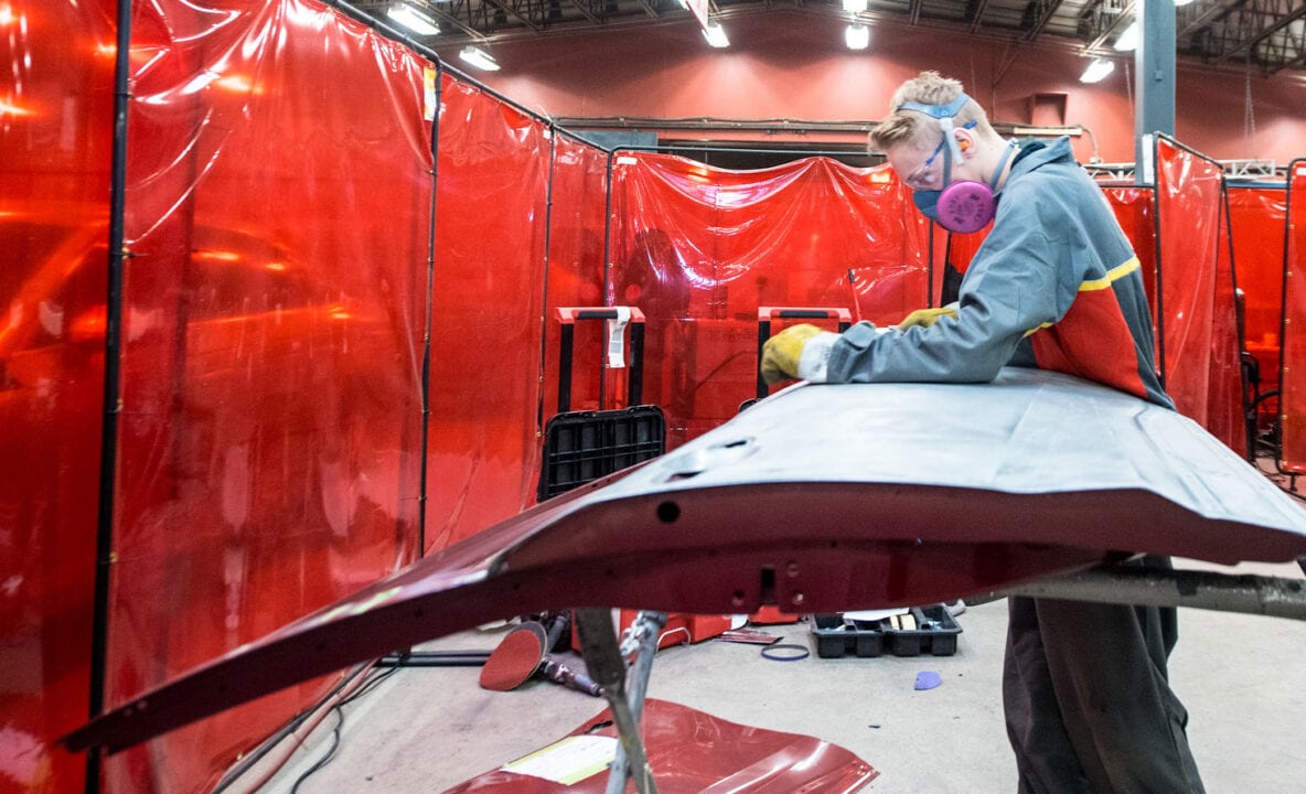 technician working on a project
